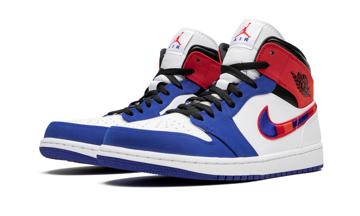 Air Jordan 1 Mid "Multicolor Swoosh"