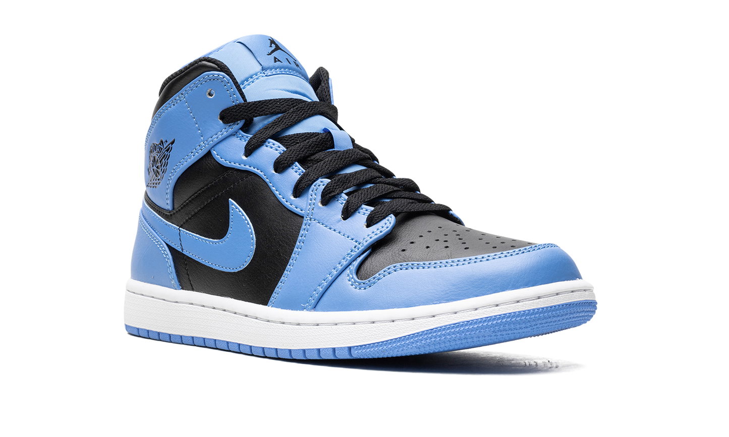 Air Jordan 1 Mid "University Blue Black"
