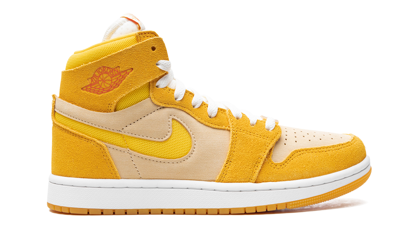 Air Jordan 1 Zoom Air CMFT 2 WMNS "Yellow Ochre/Tour Yellow-Pale Vanilla-Safety"
