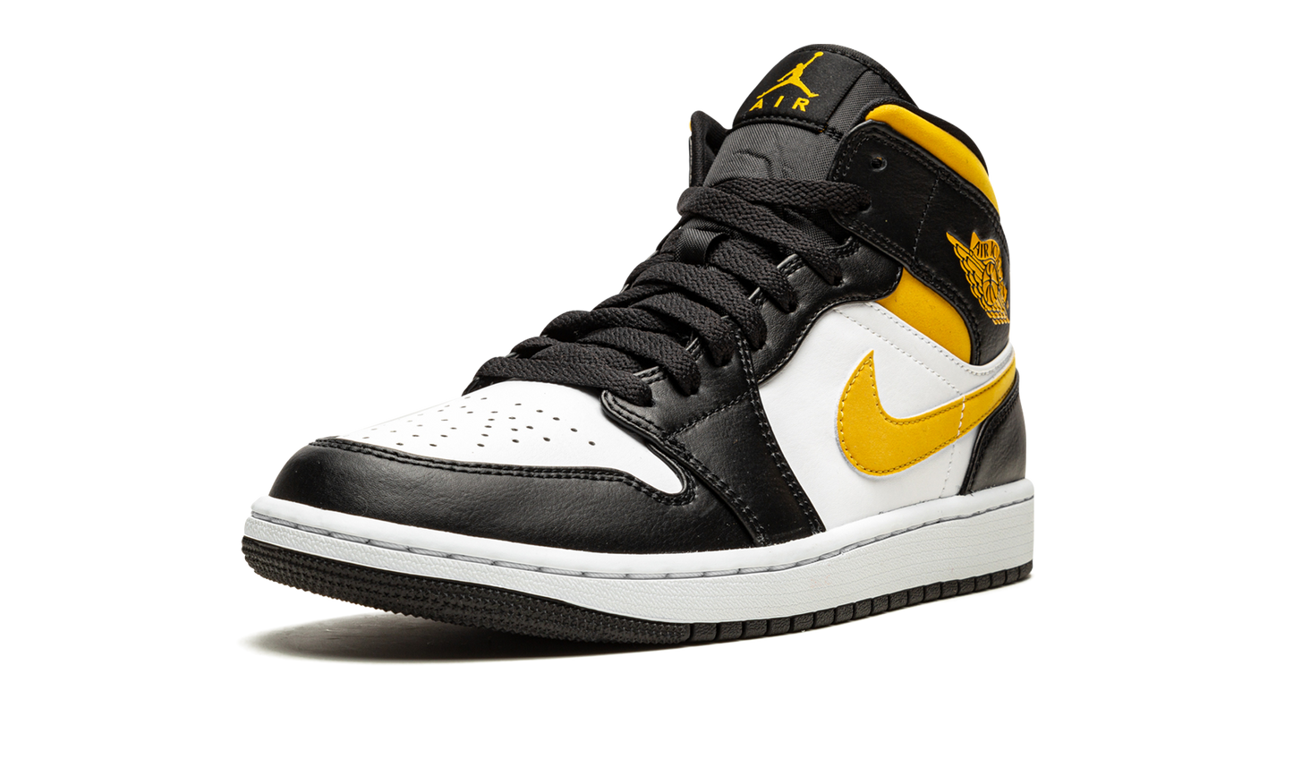 Air Jordan 1 Mid "White / Pollen / Black"