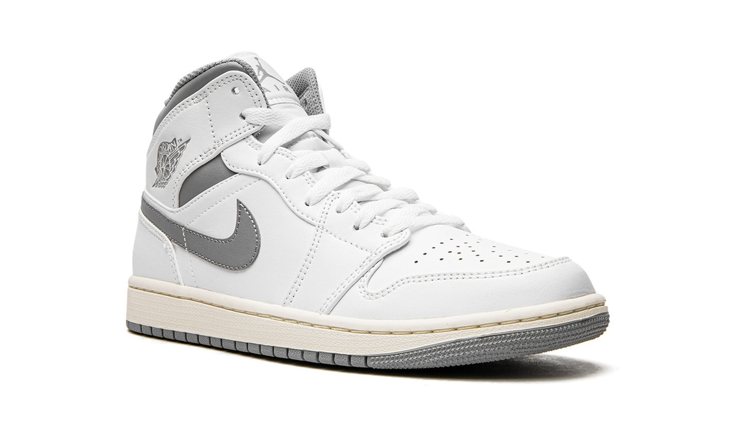 Air Jordan 1 Mid "White / Stealth Grey"