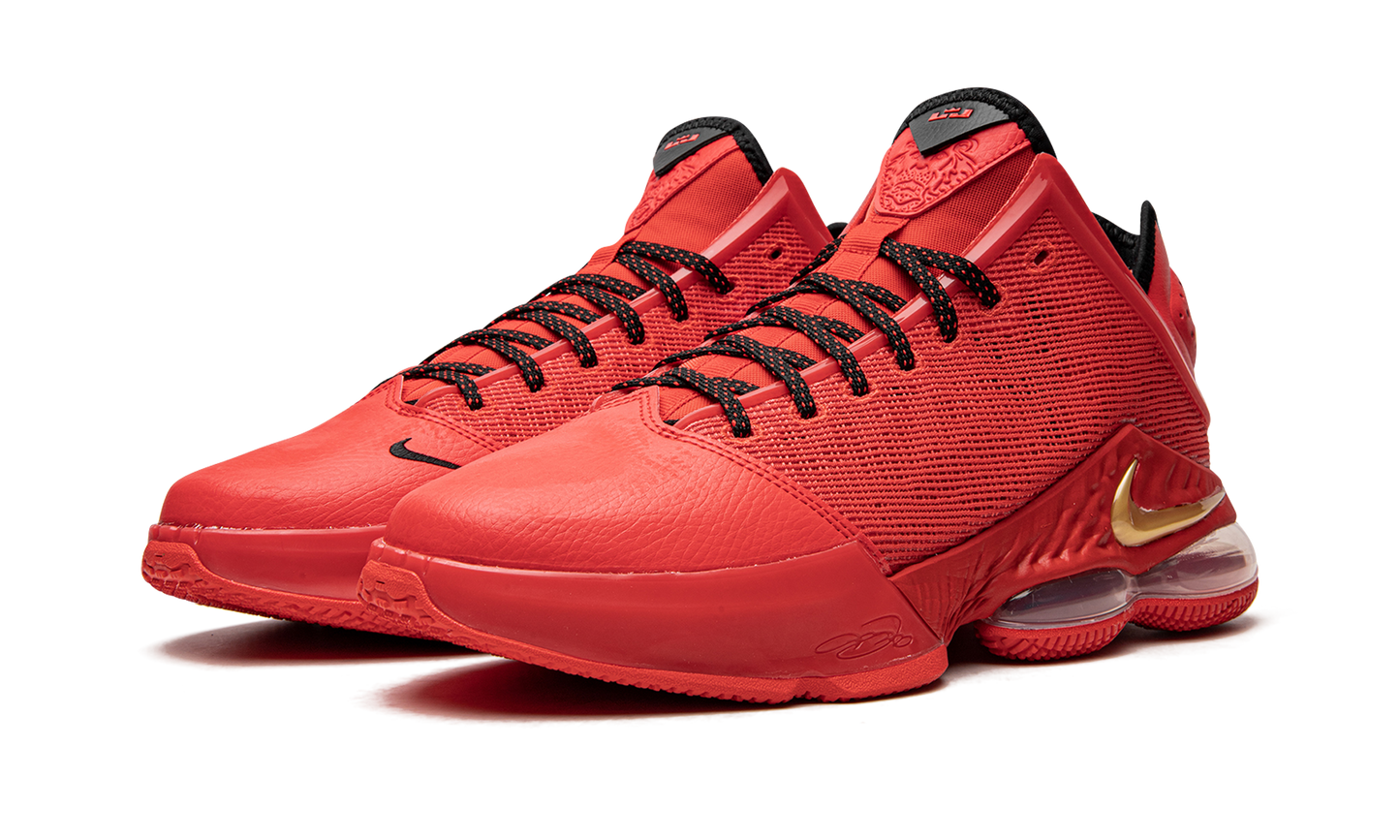 LeBron 19 Low "Light Crimson"