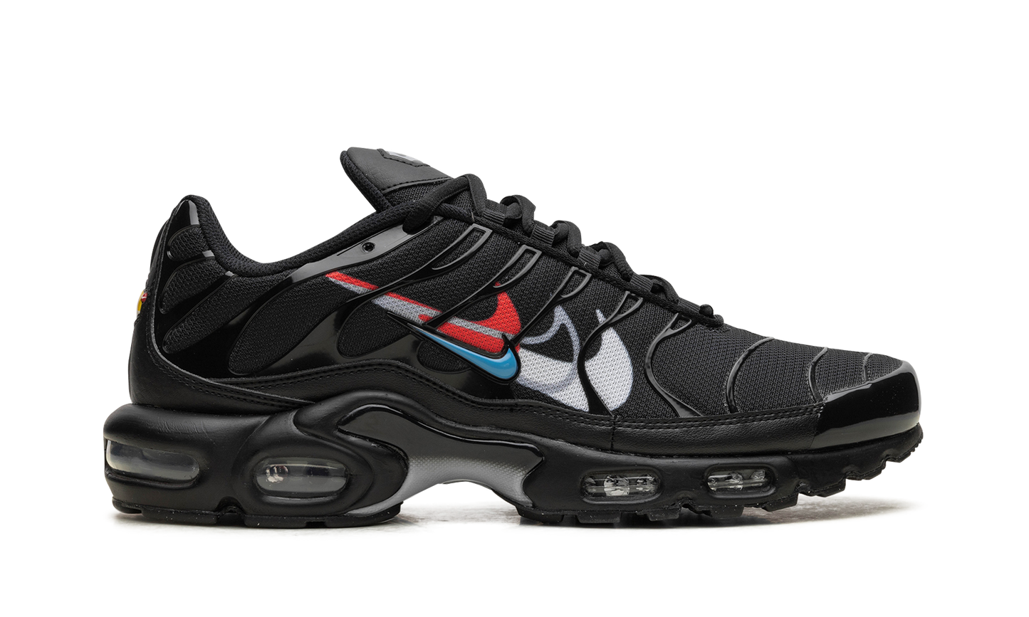 Air Max Plus "Multi Swoosh Black Bright Crimson"