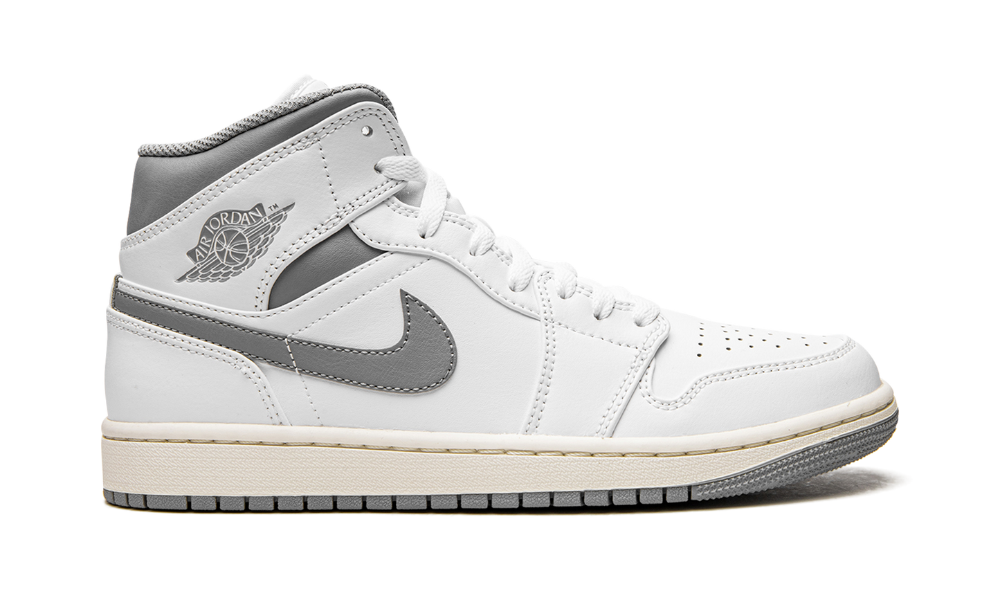 Air Jordan 1 Mid "White / Stealth Grey"