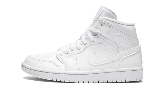 AIR JORDAN 1 MID WMNS "Triple White Patent Leather"