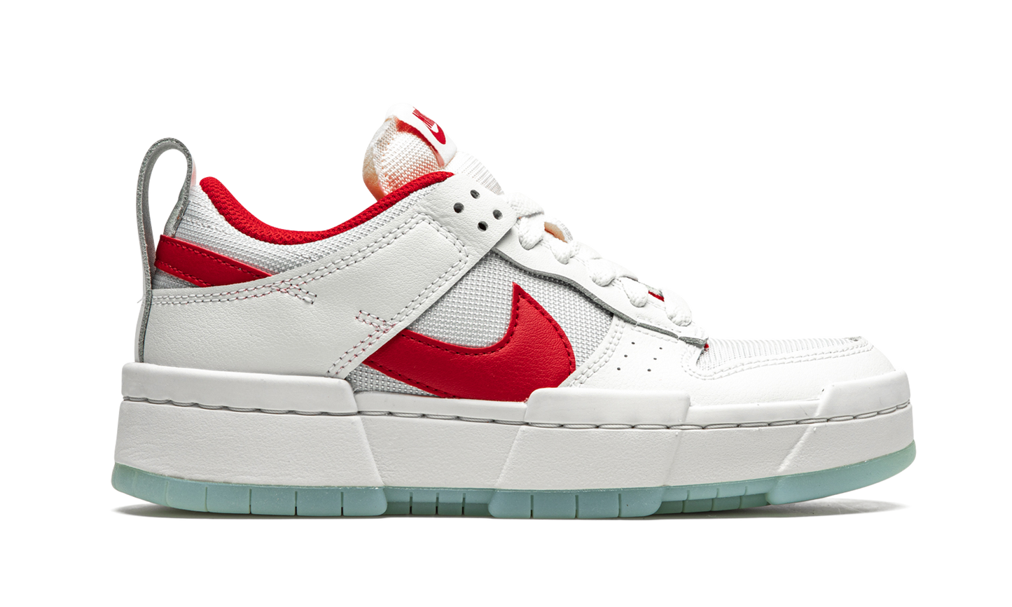 DUNK LO DISRUPT WMNS "Summit White / Gym Red"