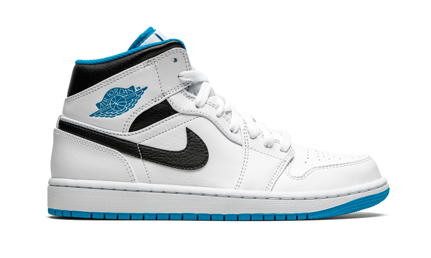 Air Jordan 1 Mid "White / Laser Blue"
