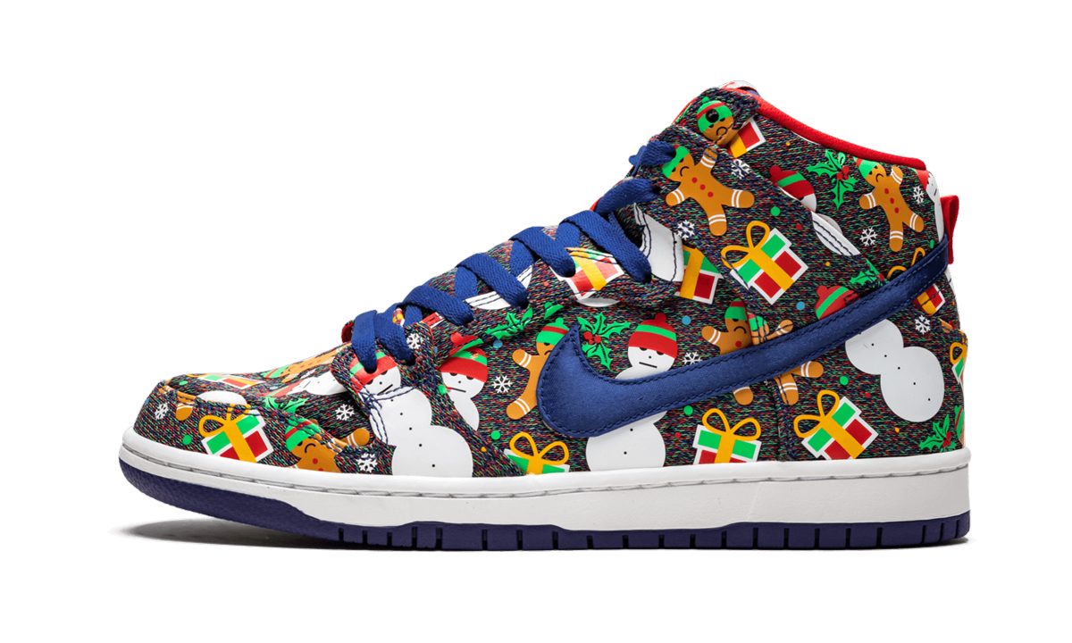 SB Dunk High TRD QS "Ugly Christmas Sweater"