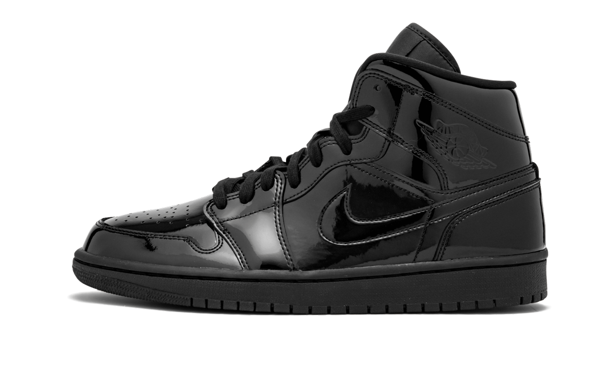AIR JORDAN 1 MID WMNS "Black Patent Leather"