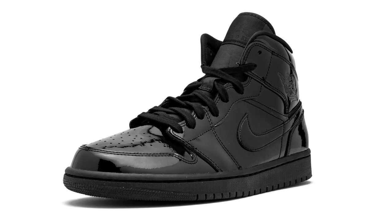 AIR JORDAN 1 MID WMNS "Black Patent Leather"
