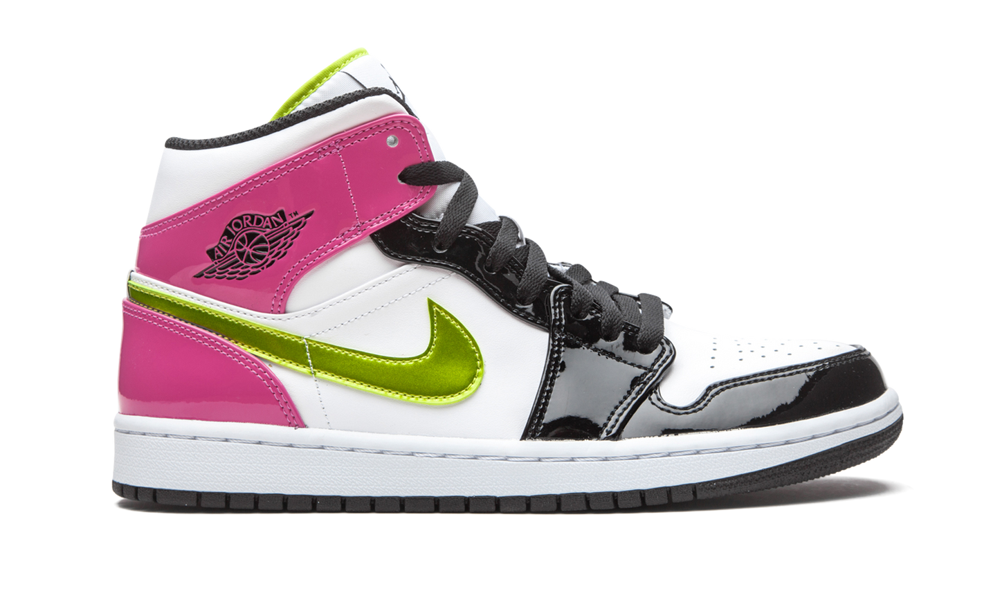 Air Jordan 1 Mid SE "Cyber / Active Fuchsia"
