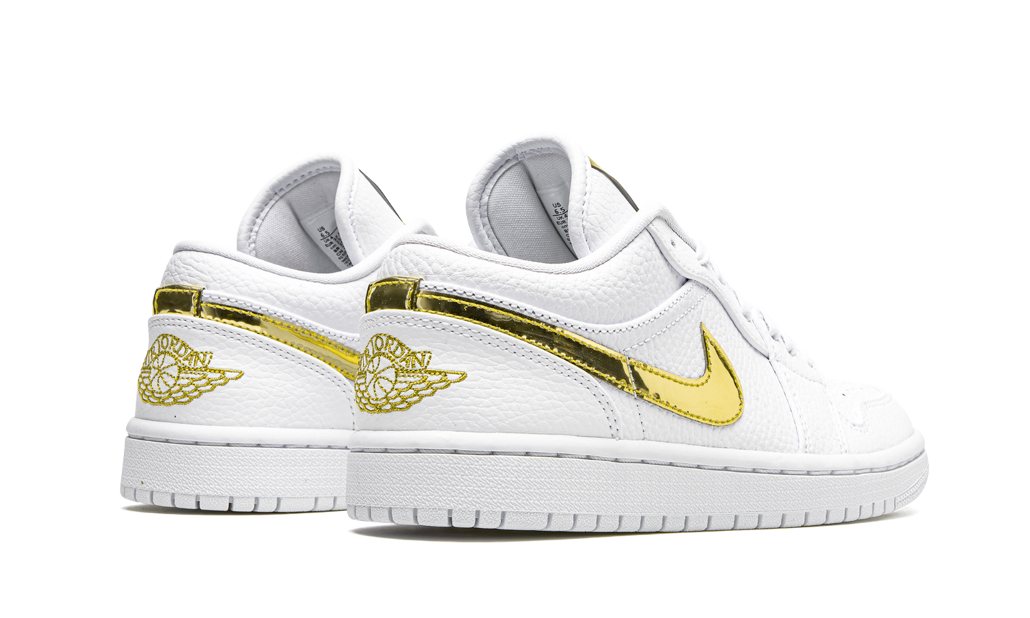 AIR JORDAN 1 LO SE WMNS "White Metallic Gold"
