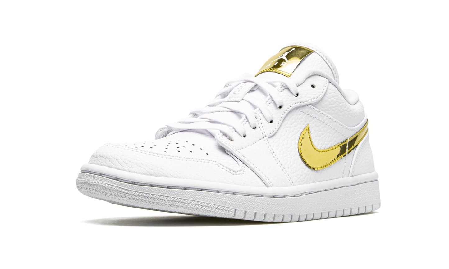 AIR JORDAN 1 LO SE WMNS "White Metallic Gold"