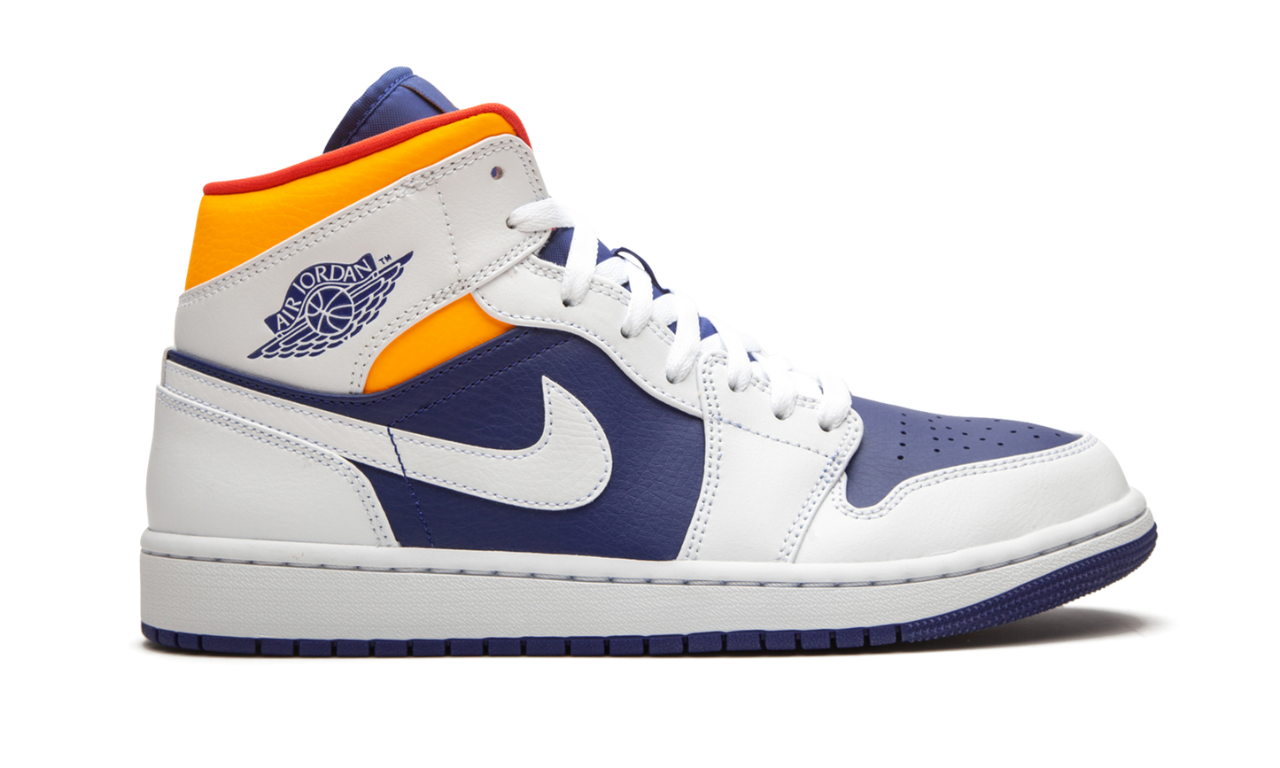 Air Jordan 1 Mid "Royal Blue / Laser Orange"