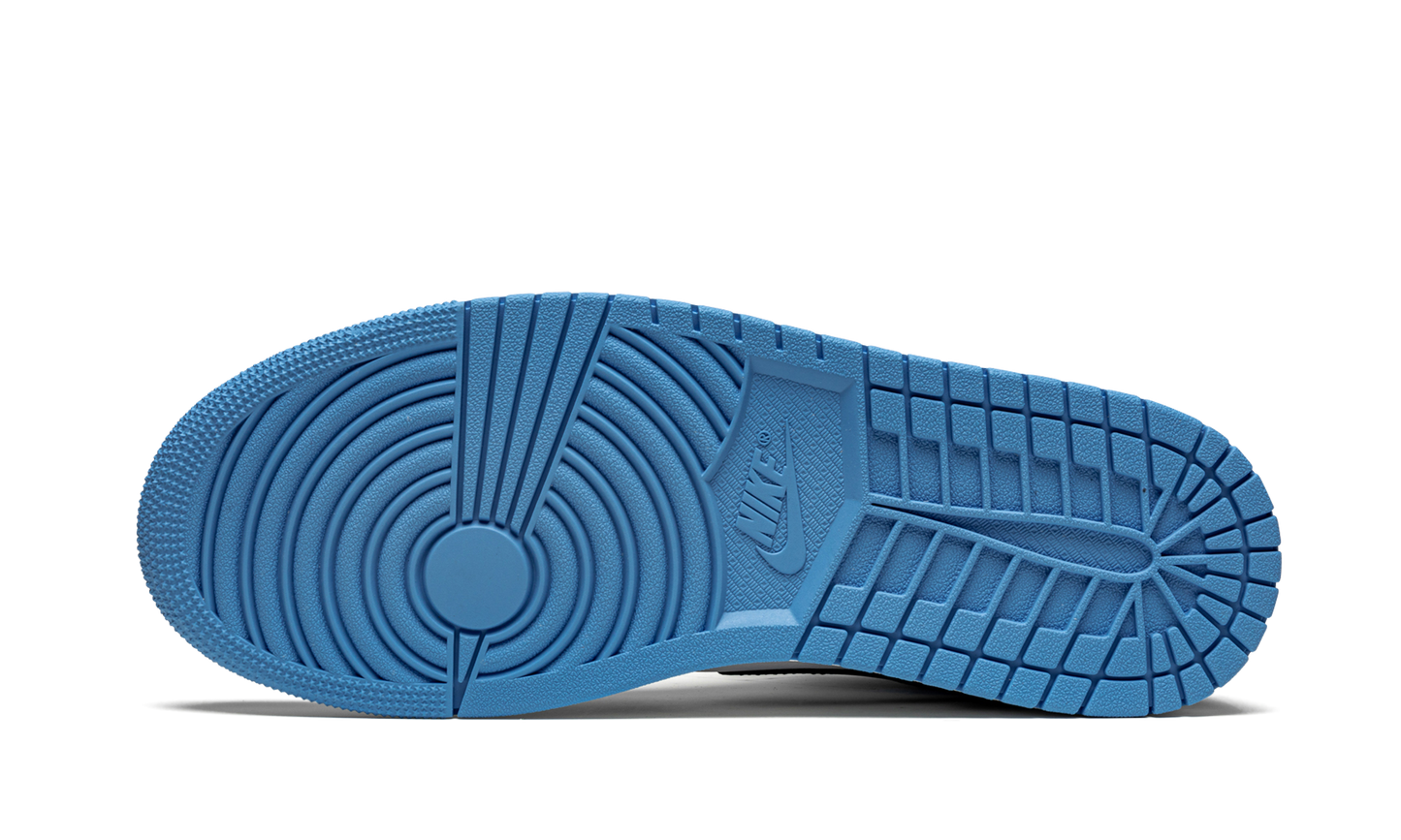 AIR JORDAN 1 MID WMNS "Black / White / University Blue"