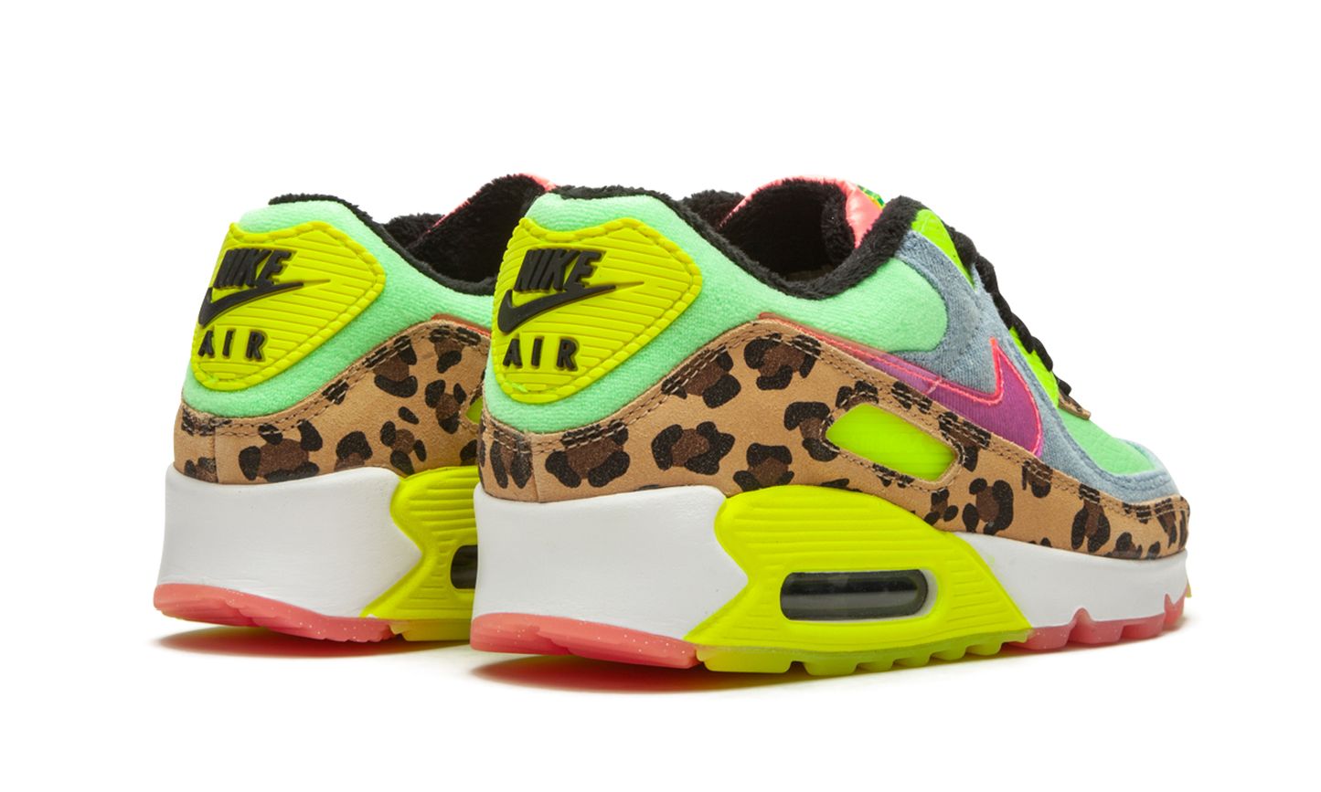 W Air Max 90 LX "Denim Leopard Print"