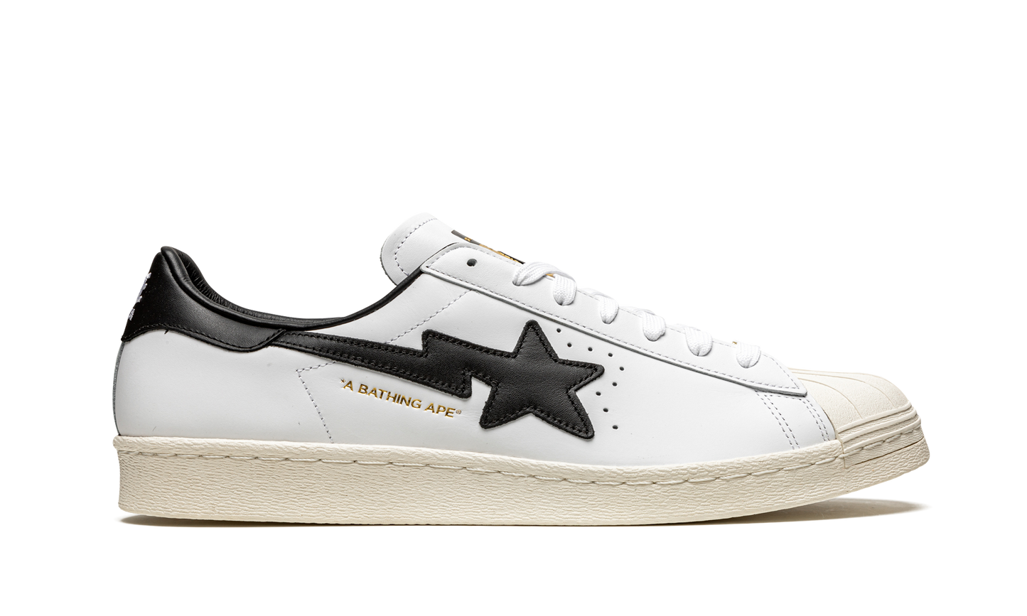 Superstar 80s "BAPE - White / Black"