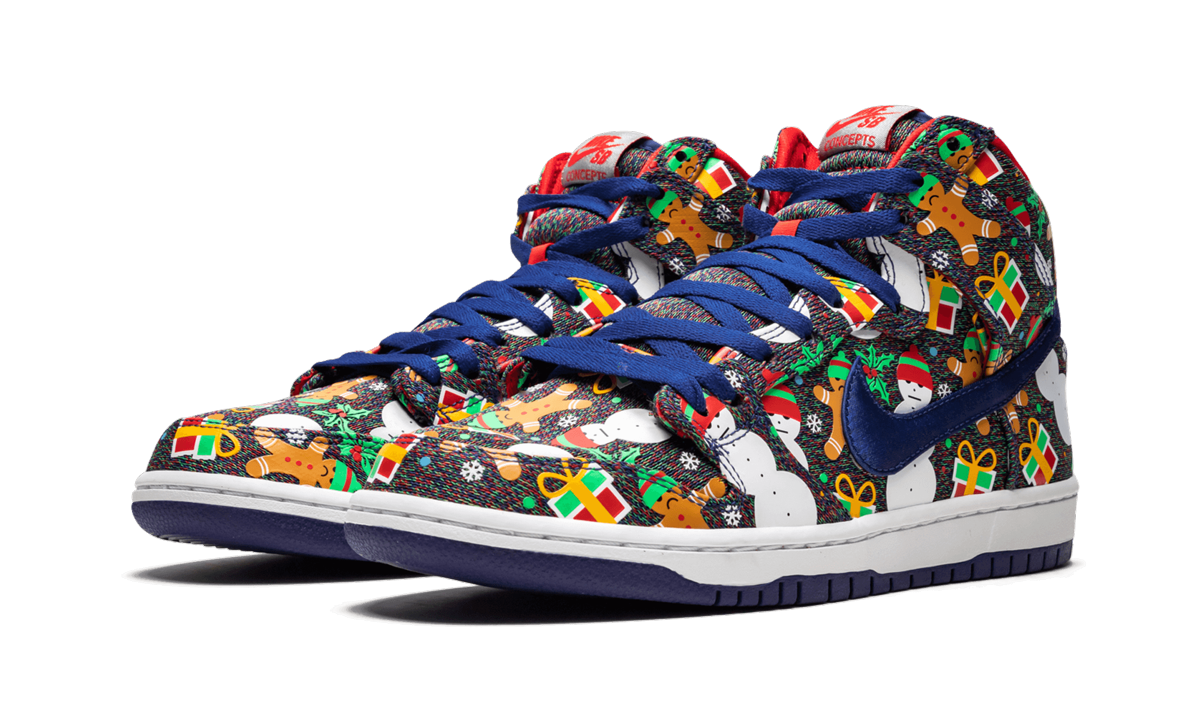 SB Dunk High TRD QS "Ugly Christmas Sweater"
