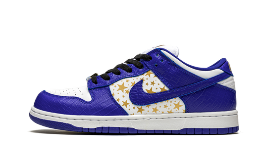 SB Dunk Low "Supreme - Stars - Hyper Blue"