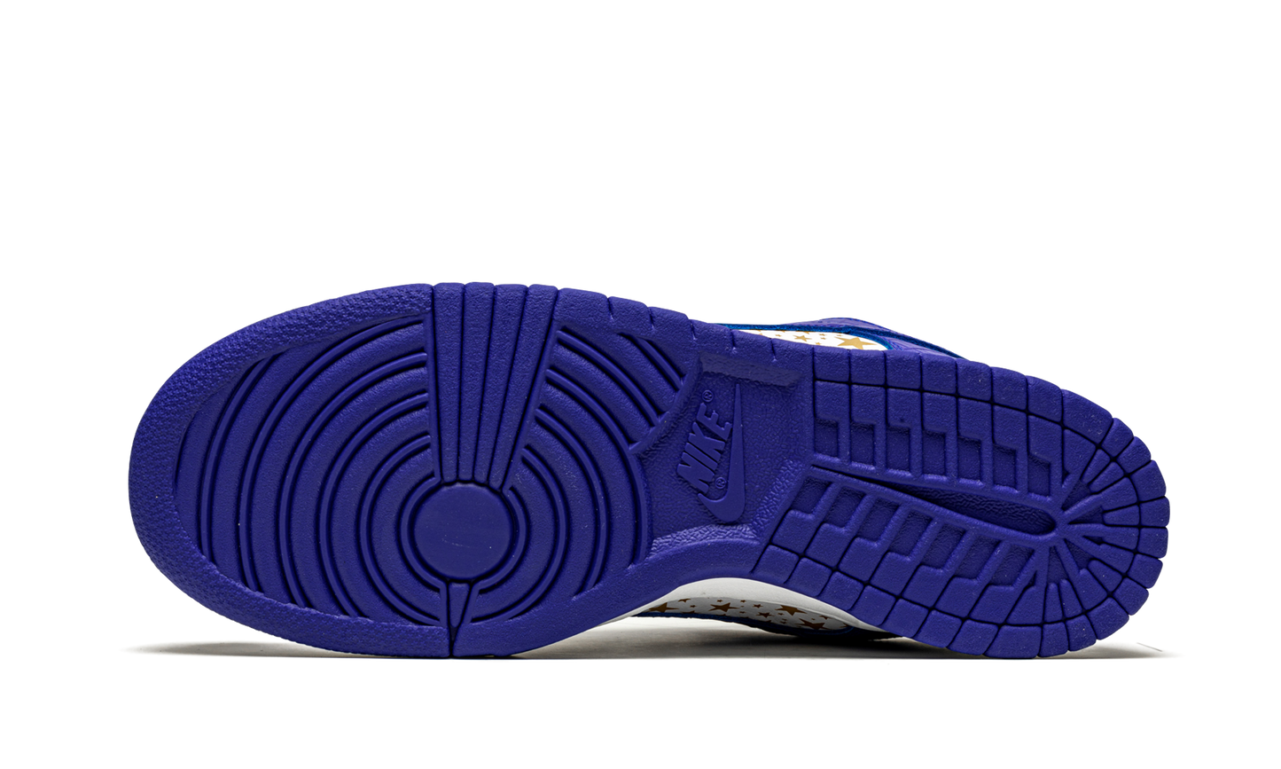SB Dunk Low "Supreme - Stars - Hyper Blue"