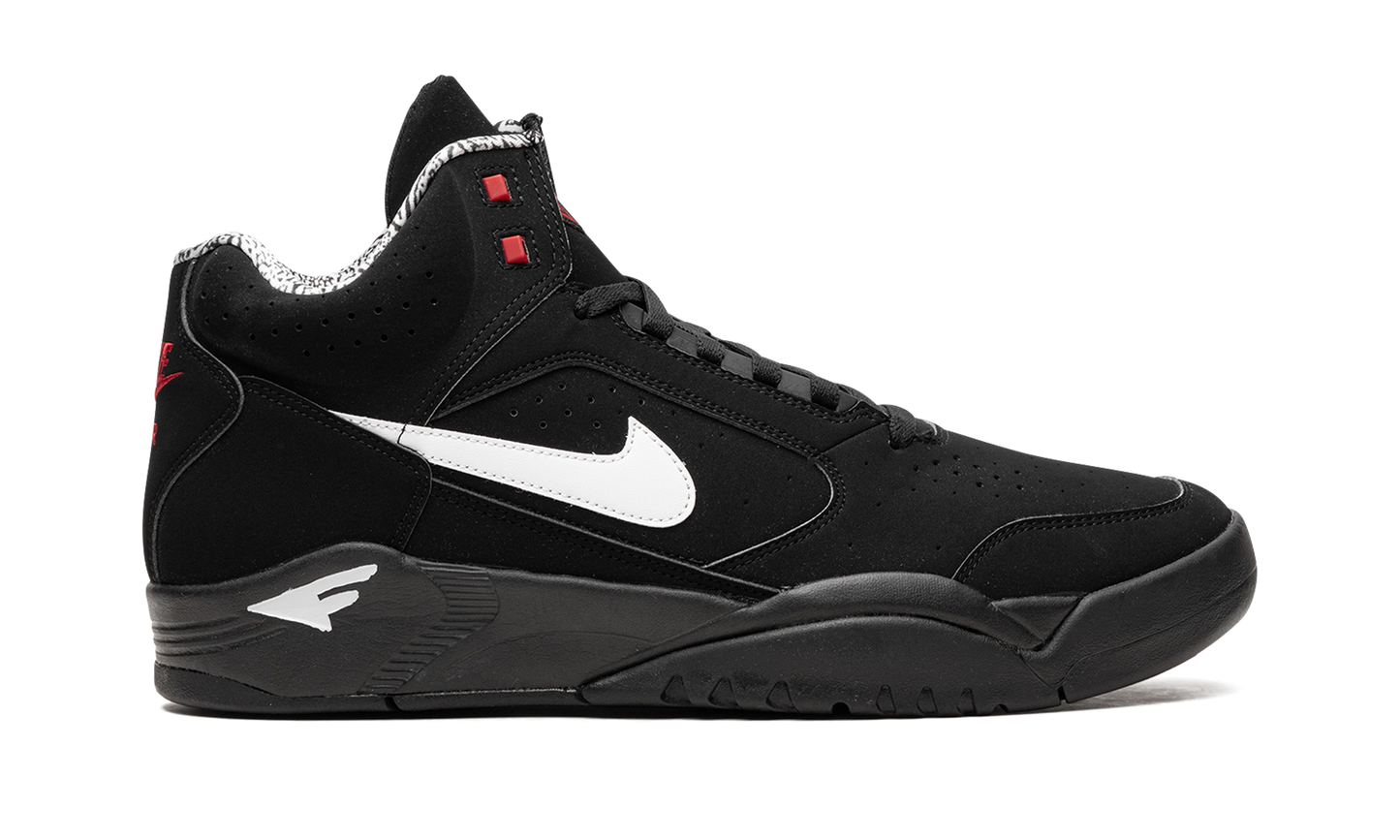 Air Flight Lite Mid "Black White Varsity Red"
