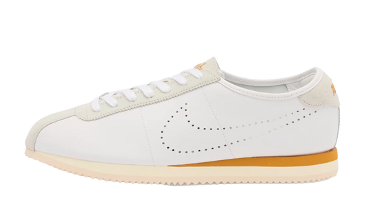 Cortez WMNS "White Bronze Perforated Swoosh"