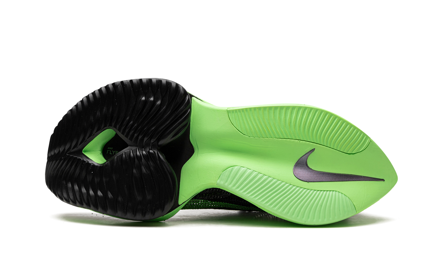 AIR ZOOM ALPHAFLY NEXT% WMNS "Black / Electric Green"