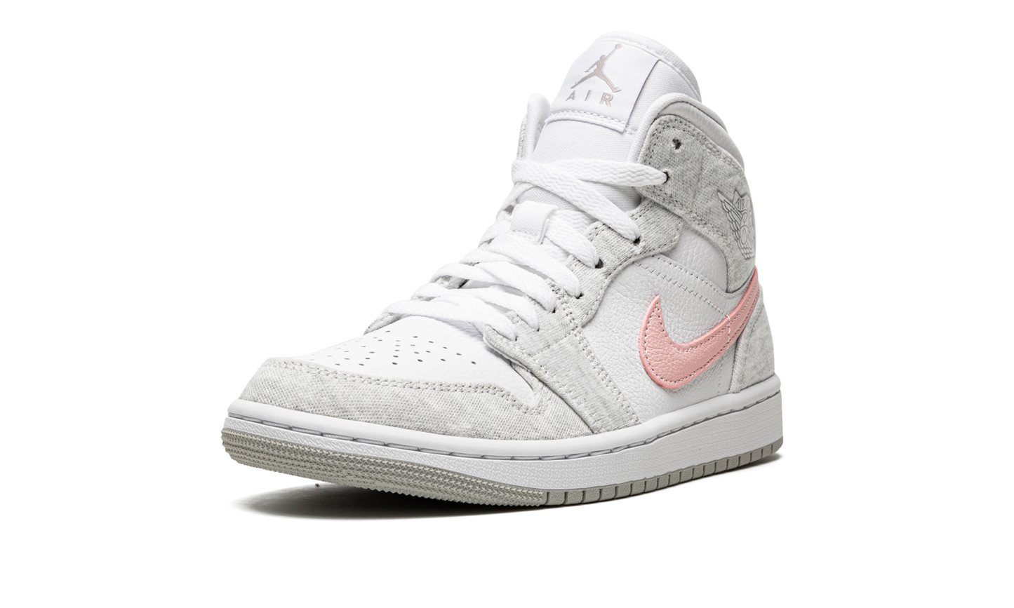 AIR JORDAN 1 MID SE WMNS "Heather Grey / Pink"