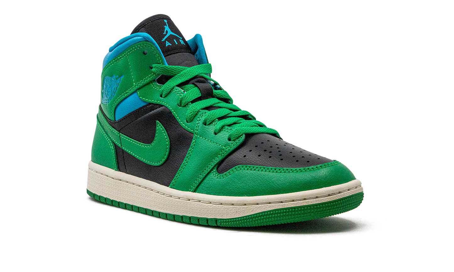 AIR JORDAN 1 MID WMNS "Lucky Green Aquatone"