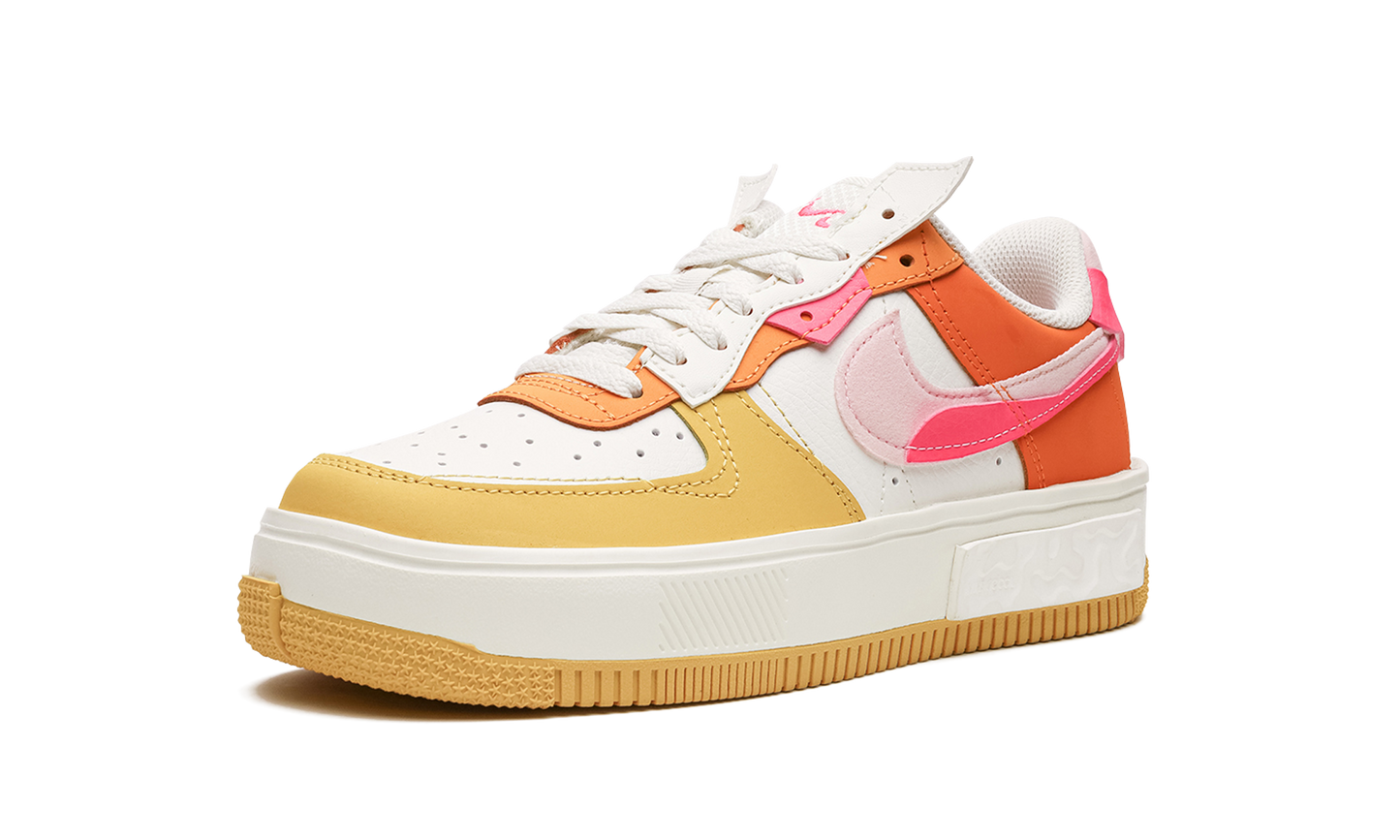 AIR FORCE 1 FONTANKA MNS WMNS "Summit White/Solar Flare/Medium Soft Pink/Hyper Pink"