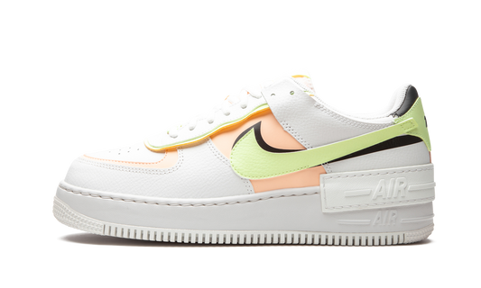 AIR FORCE 1 SHADO MNS WMNS "White / Barely Volt / Crimson Tint"