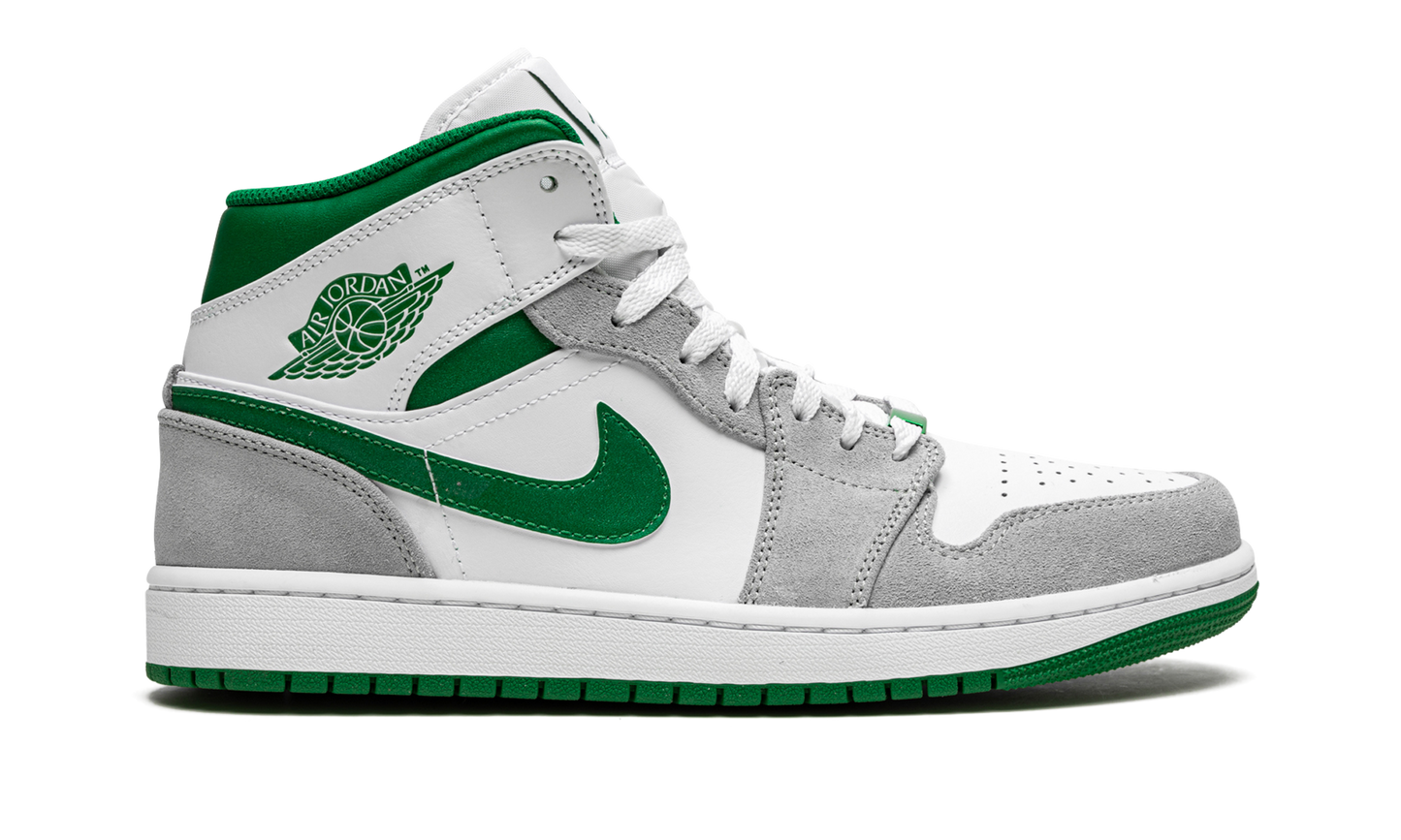 Air Jordan 1 Mid SE "Grey / Pine Green / White"