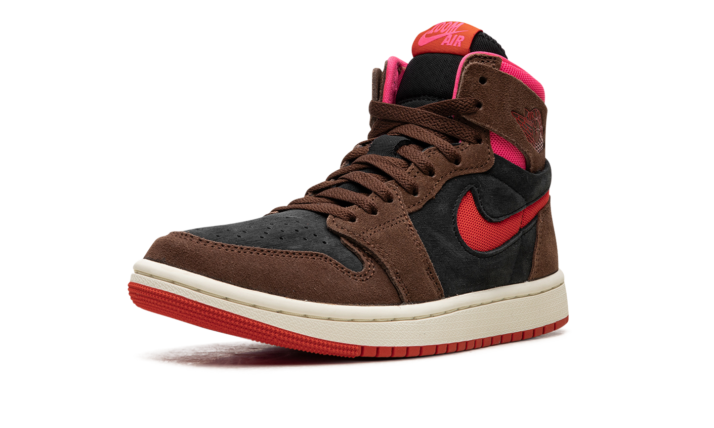 AIR JORDAN 1 ZOOM AIR CMFT WMNS "Cacao Wow/Picante Red/Black/Hyper Pink"