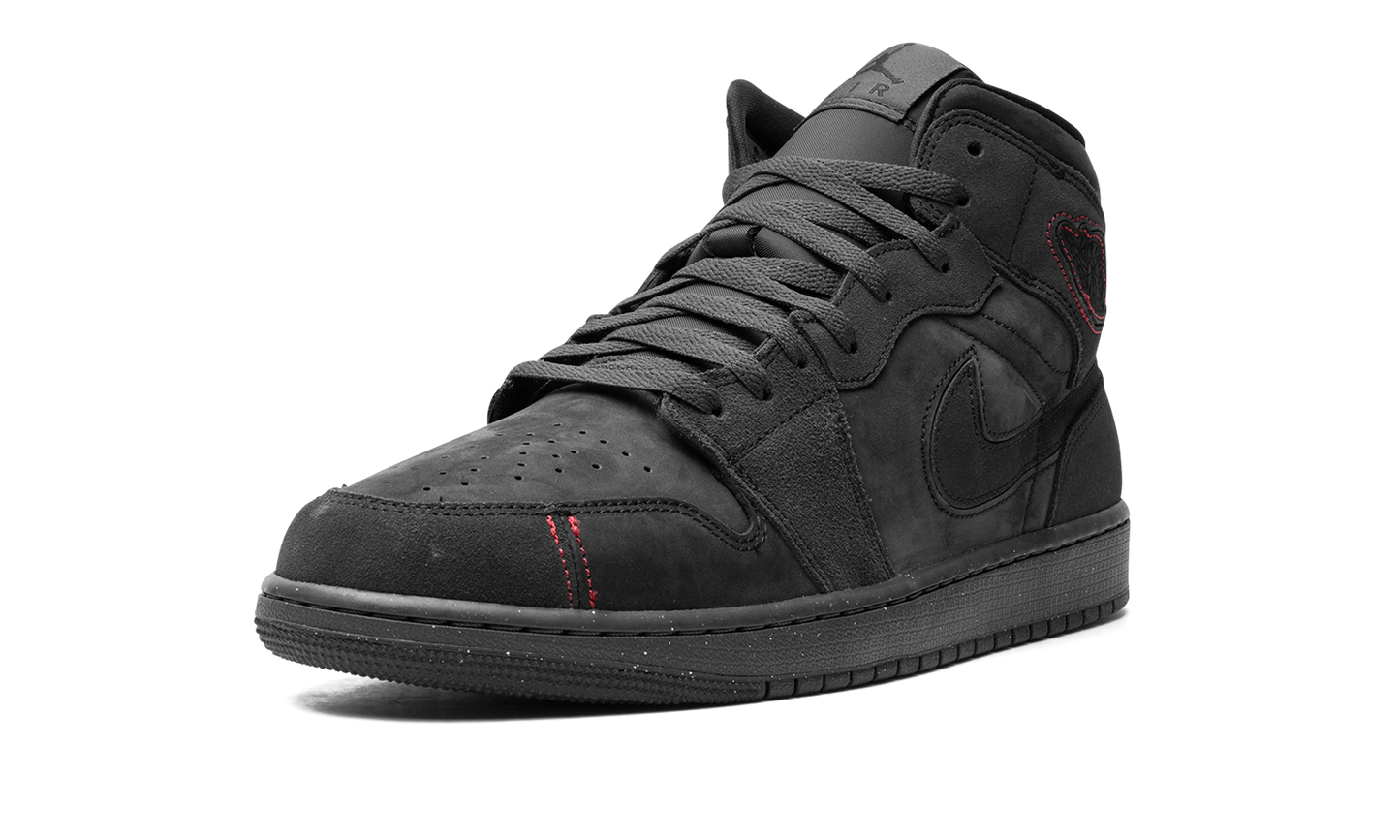 Air Jordan 1 Mid SE Craft "Dark Smoke Red"