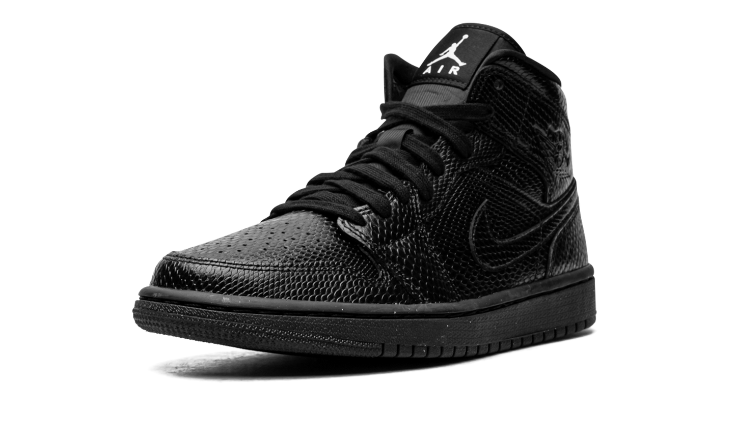 AIR JORDAN 1 MID WMNS "Black Snakeskin"