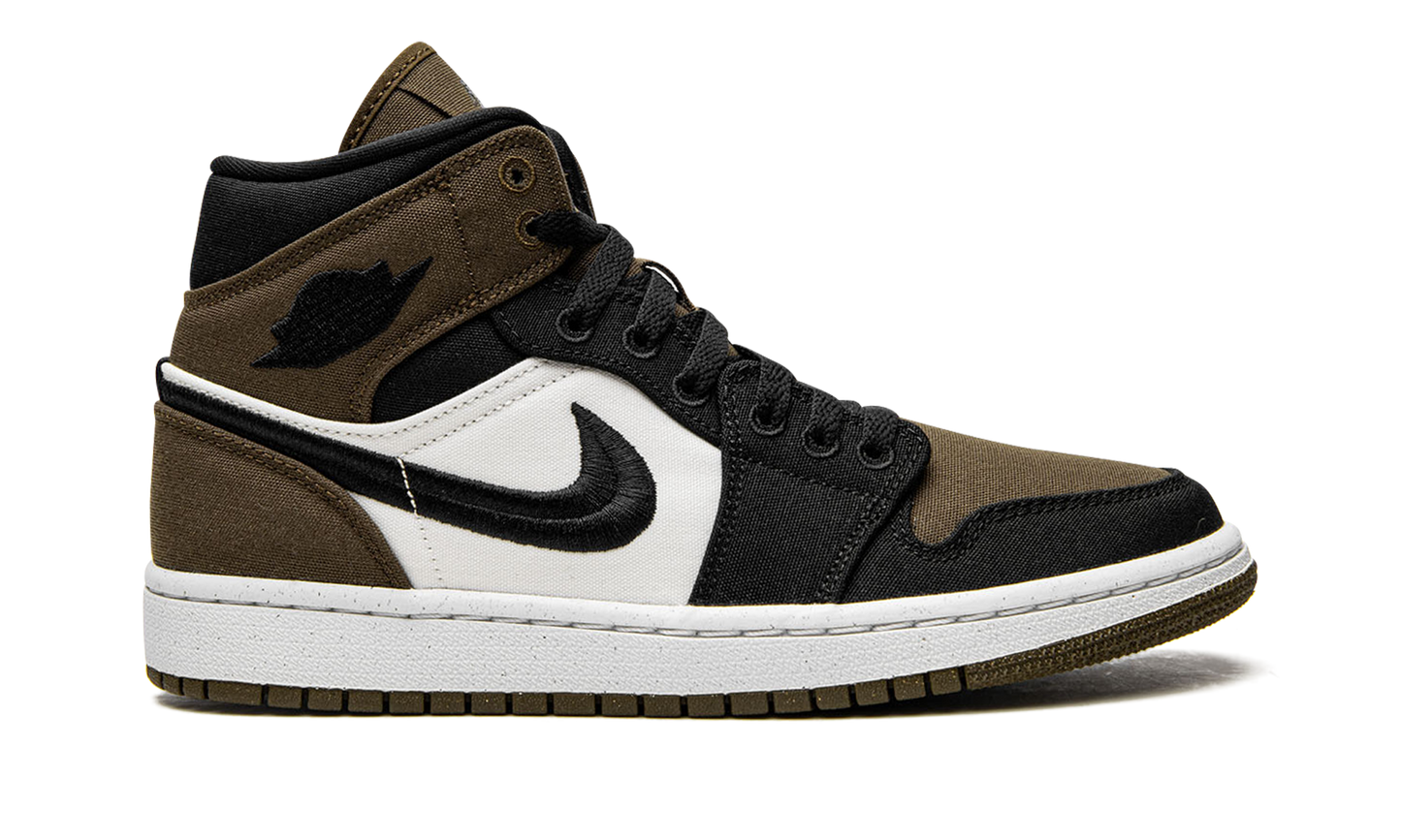 AIR JORDAN 1 MID SE WMNS "Olive Toe"