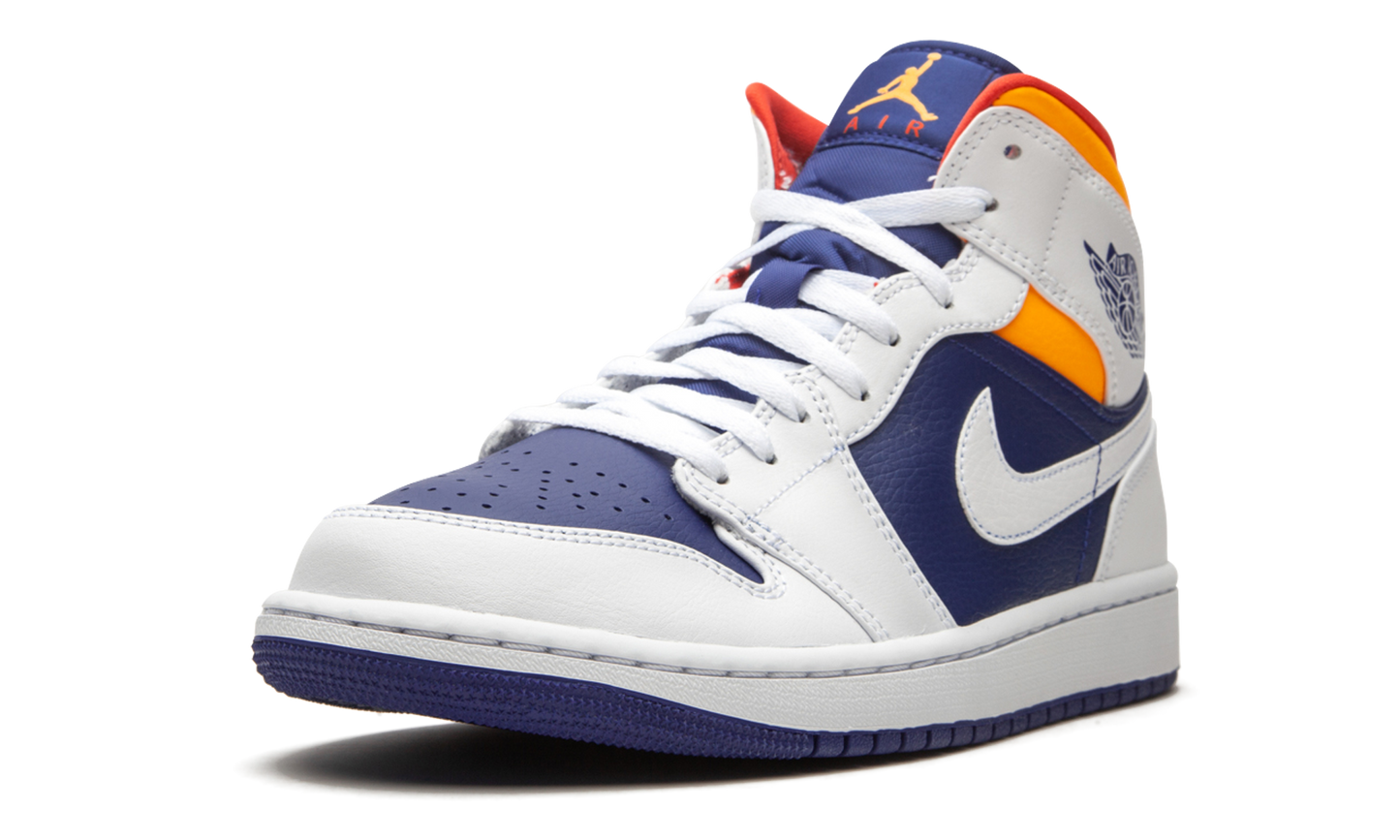 Air Jordan 1 Mid "Royal Blue / Laser Orange"