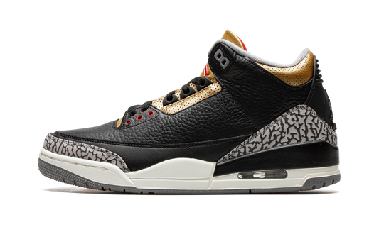 AIR JORDAN 3 WMNS "Black Cement Gold"