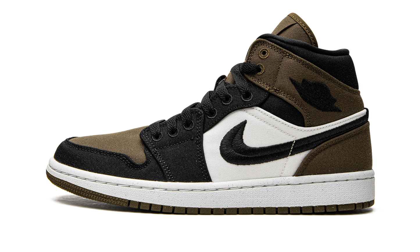 AIR JORDAN 1 MID SE WMNS "Olive Toe"