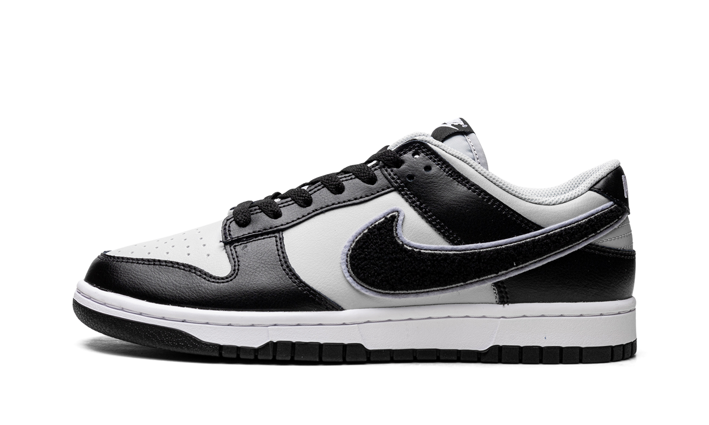 Dunk Low "Chenille Swoosh Black Grey"