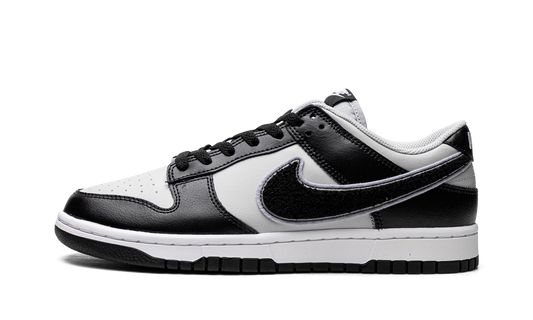 Dunk Low "Chenille Swoosh Black Grey"