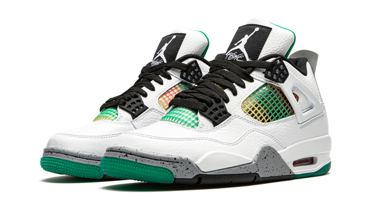 Air Jordan 4 Retro WMNS "Rasta - Lucid Green"