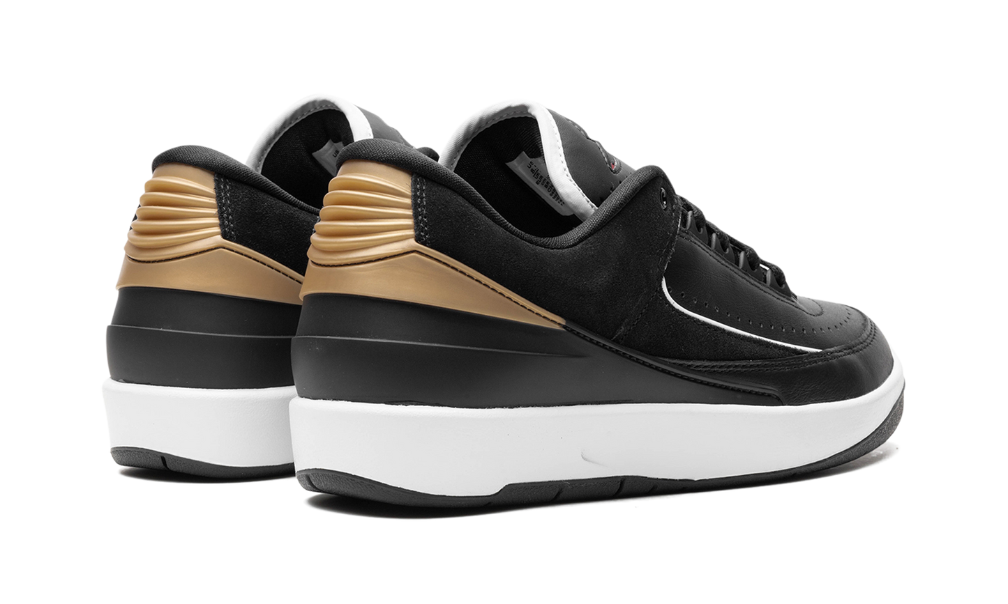 Jordan 2 Retro Low WMNS "Black Metallic Gold"