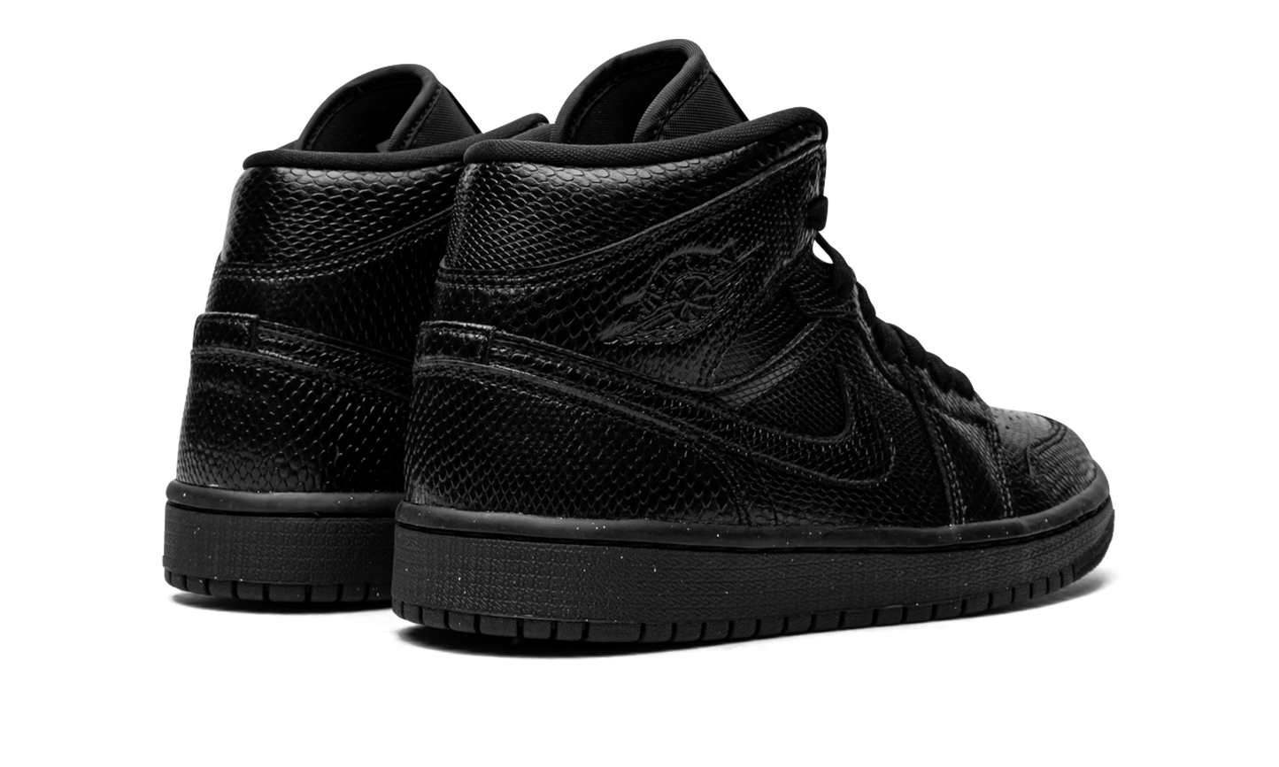 AIR JORDAN 1 MID WMNS "Black Snakeskin"