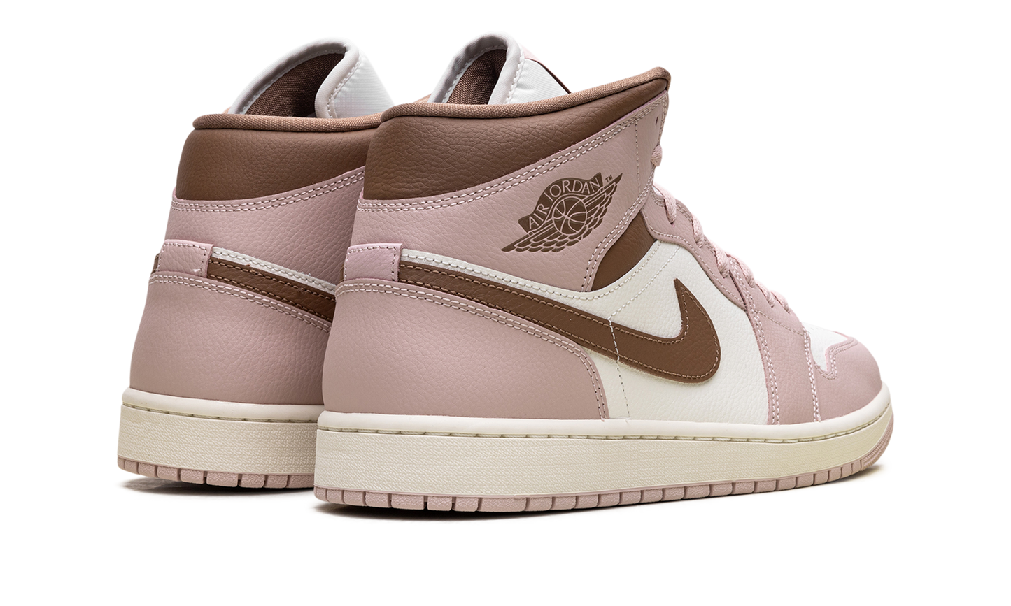 Jordan 1 Mid WMNS "Pink Oxford Brown"