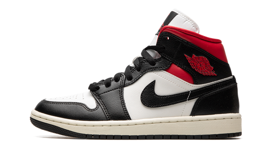 AIR JORDAN 1 MID WMNS "Black / Gym Red / Sail"