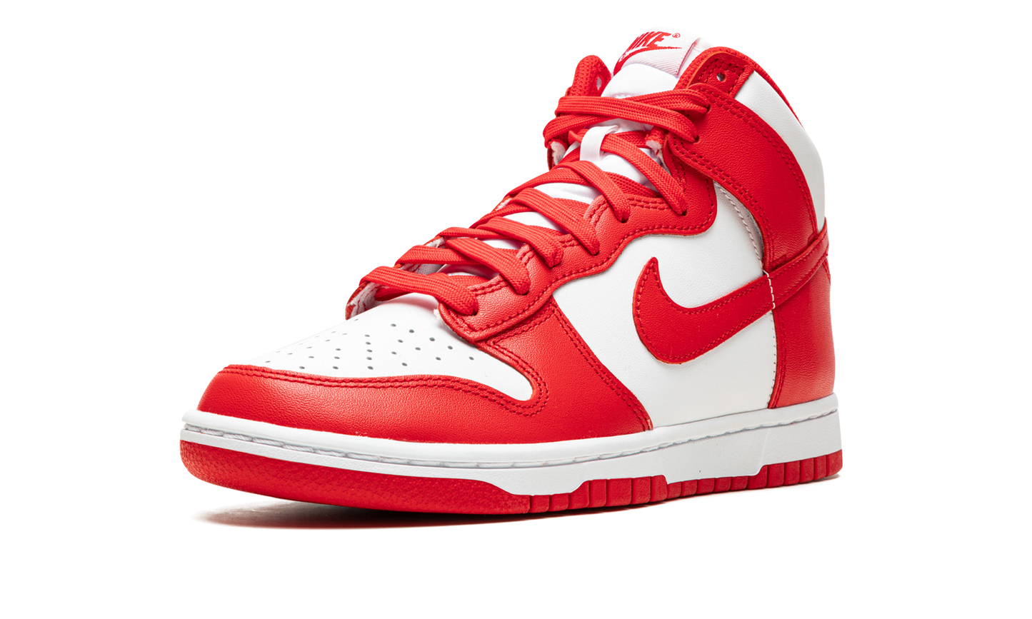 Dunk High "White / University Red"