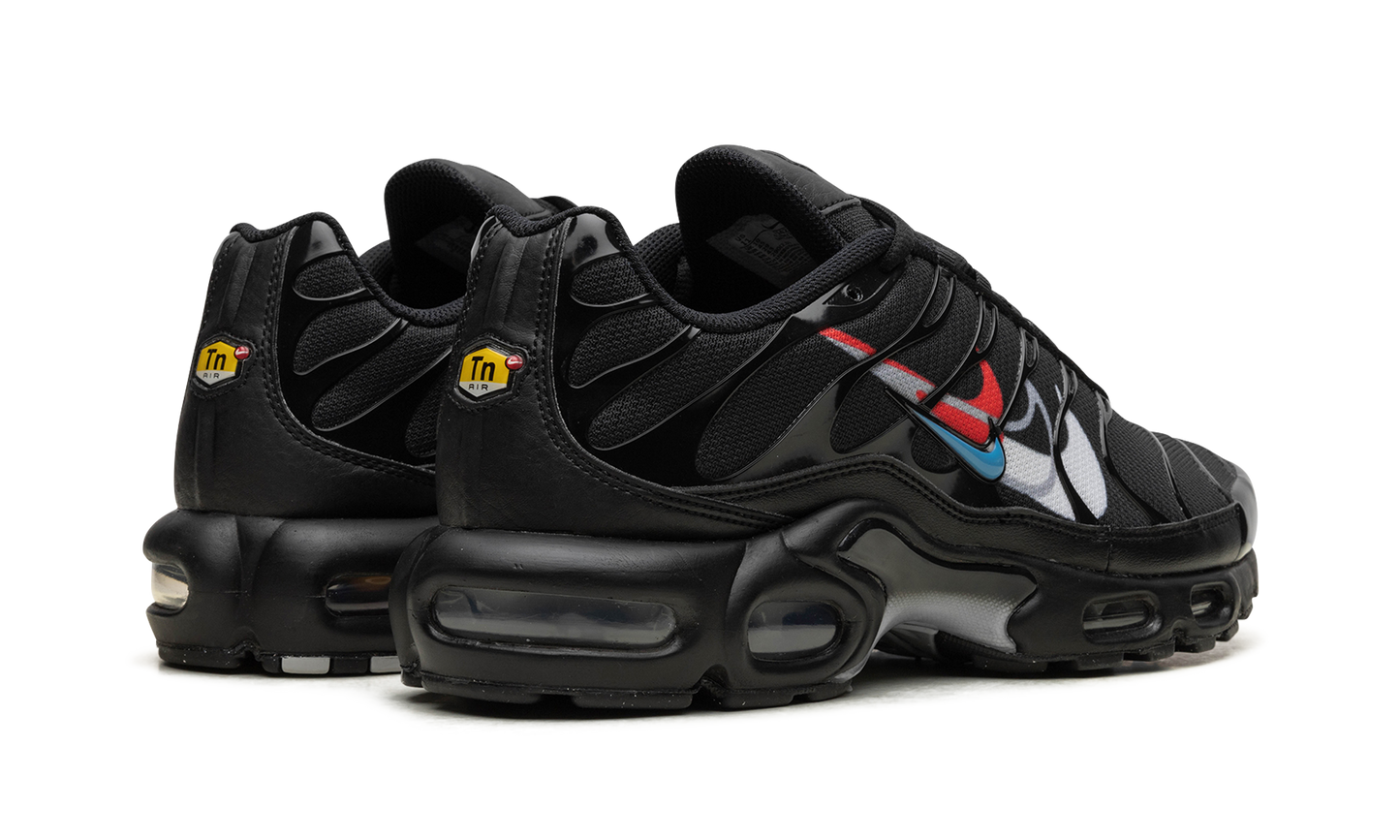 Air Max Plus "Multi Swoosh Black Bright Crimson"