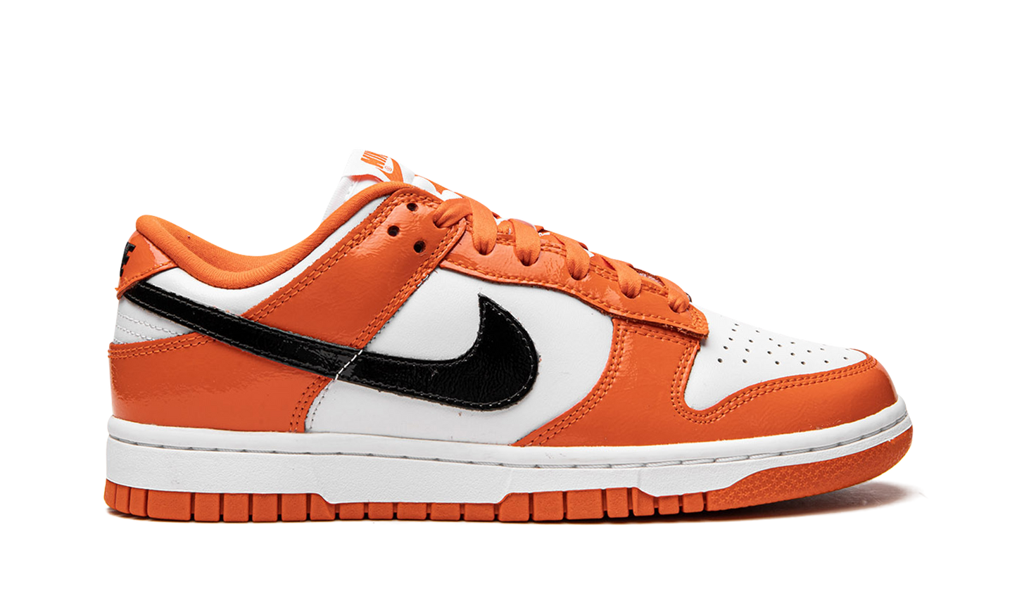 DUNK LO MNS WMNS "Orange / Black Patent Leather"