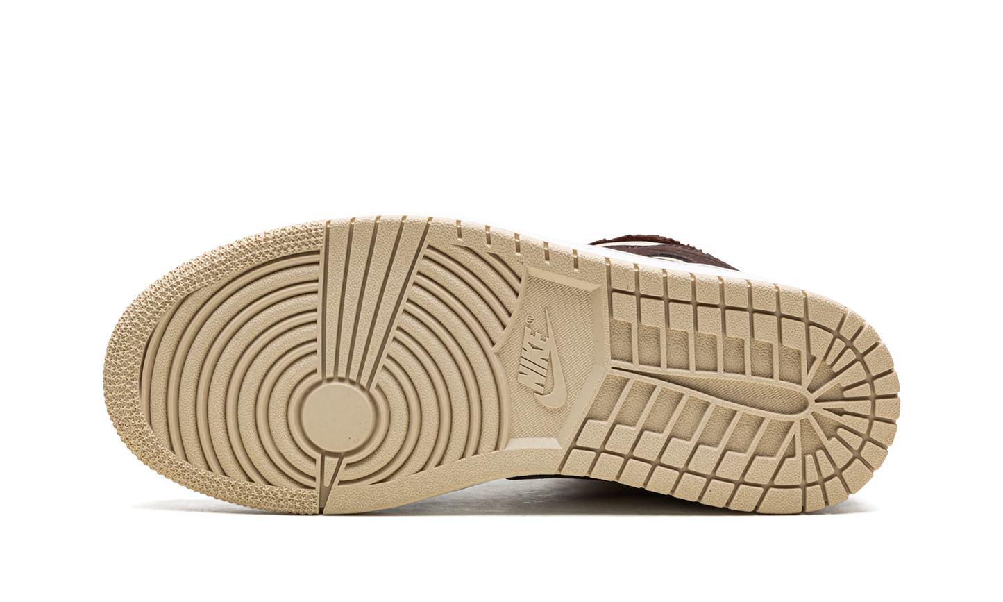 AIR JORDAN 1 MID SE WMNS "Brown Basalt Fleece"